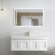 Hampton 1200mm Satin White Wall Hung Single Vanity